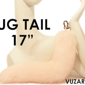 cola de zorro cola de gato cola de cosplay TUG TAIL cola de gatito cola de cosplay cola esponjosa cola peluda cola de juego de mascotas cola de anime clip en cola madura VUZARA