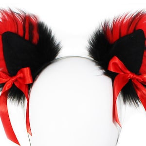 fox ears cat ears kitty ears kitten ears headband ears faux ears wolf ears neko ears cosplay ears fox costume cat costume purple kawaii cat