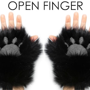 costume paws black cat costume paws black paws hand paws cat paws fox paws pup paws wolf paws costume paws furry paws paw gloves animal paws