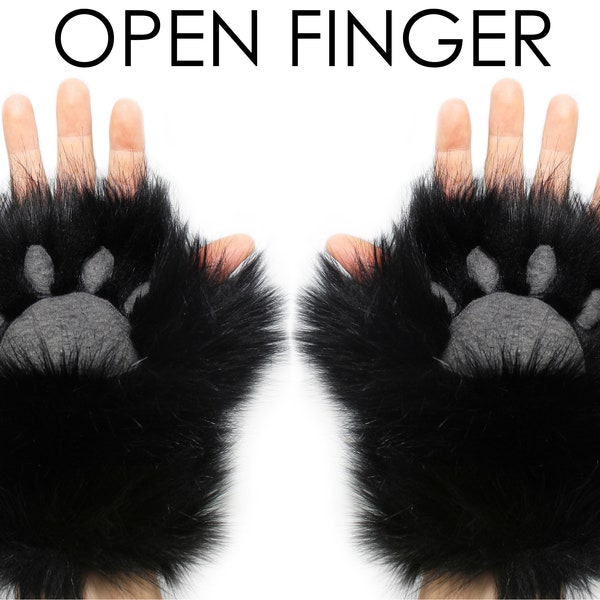 costume paws black cat costume paws black paws hand paws cat paws fox paws pup paws wolf paws costume paws furry paws paw gloves animal paws