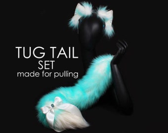 fox tail and ears set cat tail and ears set clip on tail cosplay tail and ears set fox tail cat tail fox ears cat ears cosplay mature vuzara