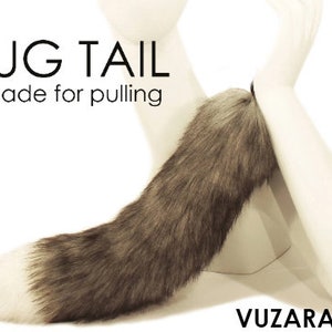 fox tail cat tail wolf tail cosplay tail TUG TAIL kitsune tail kitten tail cosplay tail fluffy tail furry tail petplay tail mature VUZARA