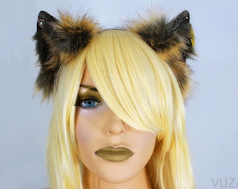 Lot De 2 Bandeaux Oreilles De Renard Orange En Fourrure – Parfait Pour Halloween, Cosplay Ou Déguisement Fun