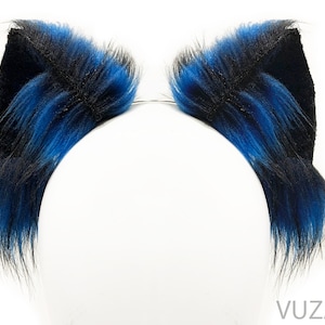 fox ears cat ears wolf ears dog ears kitty ears kitten ears headband ears faux ears wolf ears neko ears cosplay ears fox costume blue kawaii