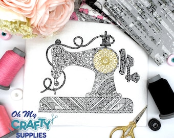 Henna Sewing Machine Embroidery Design