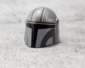 Custom Clan DJ Mando Helmet for lego Minifigures | ConB01 |  Minifigure NOT INCLUDED Blocks Compatible