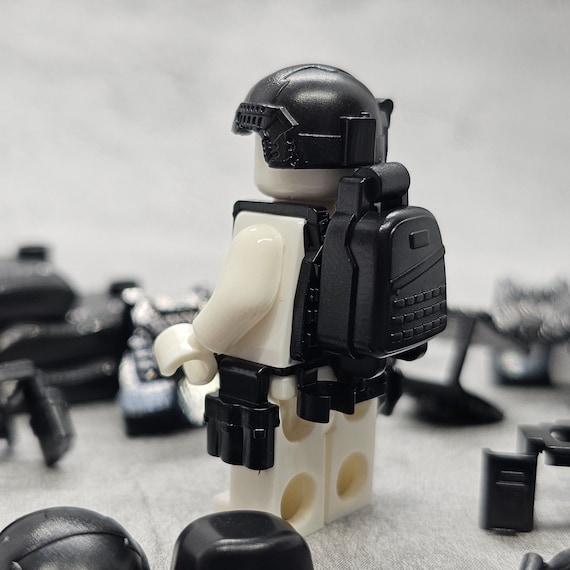 Custom Black Soldier Multipack Body Armor Accessories Lot for Lego Minifigures Bxsm01 Minifigure NOT Included Blocks Compatible Helmet Etsy Canada
