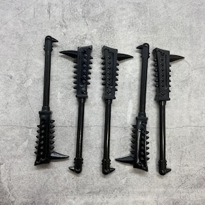 5-pack Spiked Mace Cudgel Black lot for Minifigures | C12312 |  Minifigure NOT Included Blocks Compatible
