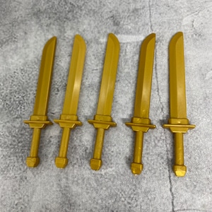 Custom Imperial General Schwert golden Lot für Minifiguren | Ga1swdg |  Minifigur NICHT Enthaltene Blöcke Kompatibel