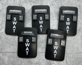 5-pack Custom Police Swat Shield lot for Minifigures | B63592 |  Minifigure NOT Included blocks compatible riot