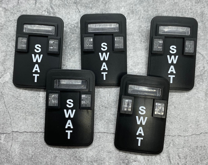 5-pack Custom Police Swat Shield Lot for Minifigures B63592 Minifigure ...
