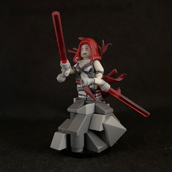 Figurine personnalisée MOC Mythos Ventress fabriquée à la main | Sith | Clone Wars Asajj Ventress