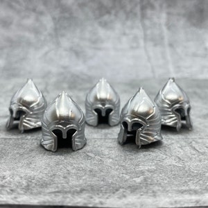5-pack Gondor Helmet Silver for lego Minifigures | B80921 |  Minifigure NOT Included Blocks Compatible weapons accessories