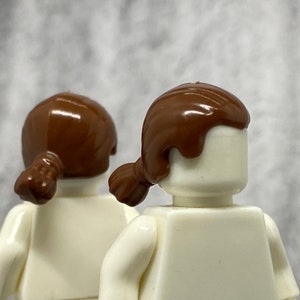 Lego Red Brown Minifig Female Hair x 1 Ponytail Off-center Wig 