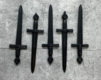 5-pack Moon Knight Sword Black lot for Minifigures | C86947 |  Minifigure NOT Included Blocks Compatible
