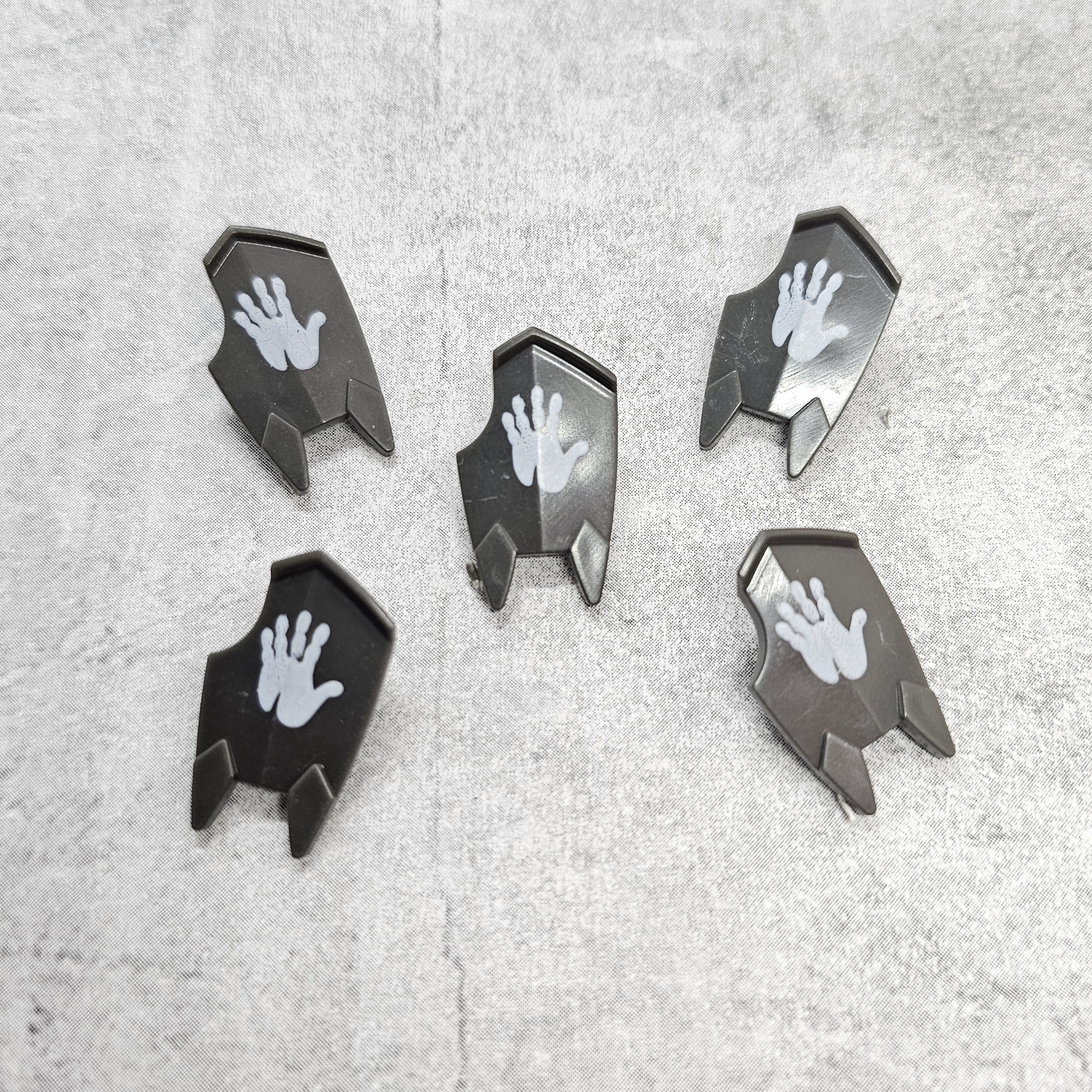 5-pack Custom Orc Urrakhai Shield lot for Minifigures | C5ou |  Minifigure NOT Included Blocks Compatible
