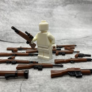 Multipack Custom WW2 Gun set lot for Minifigures | gc1ww2b | Minifigure NOT Included Blocks Compatible image 2