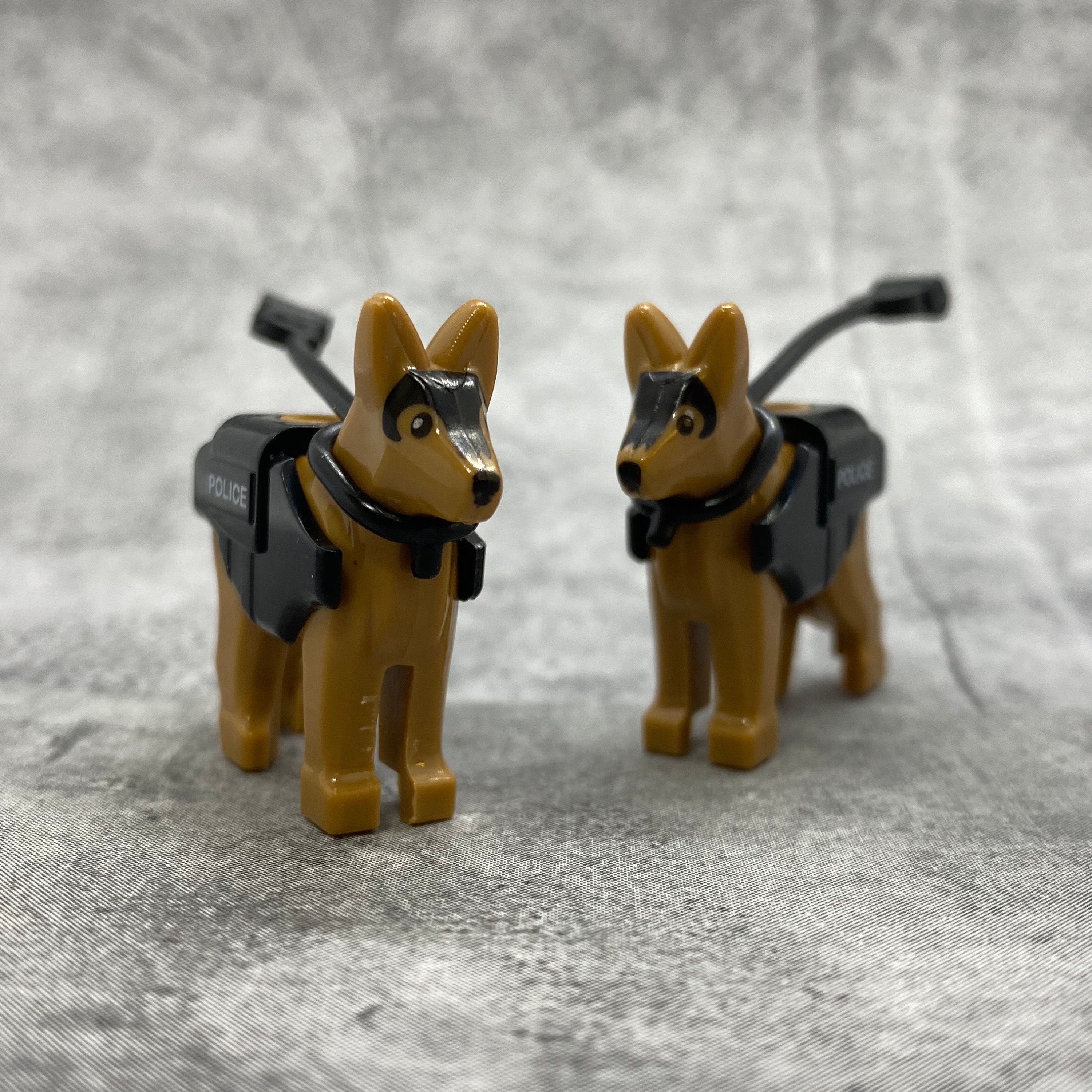 Custom Police Dog Brown Lot for Minifigures B42082 -