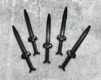 Custom Rohan Knight Sword lot for Minifigures Horse Hilt| B3F003 |  Minifigure NOT Included Blocks Compatible accessories
