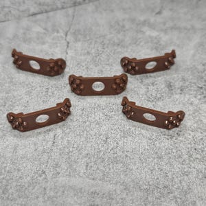 5er Pack Braun Spikey Schulterschutz Lot für Minifiguren | gt6bsa01 |  Minifigur NICHT Enthaltene Blöcke Kompatibel