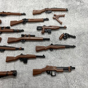 Multipack Custom WW2 Gun set lot for Minifigures | gc1ww2b | Minifigure NOT Included Blocks Compatible image 3