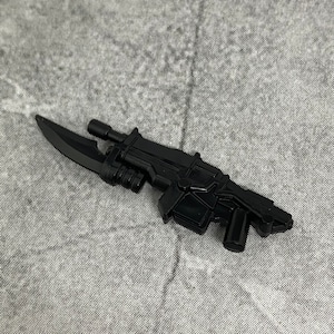 5-pack Custom Sci-fi Rifle w/ Bayonet lot for Minifigures | A80205 Rifle | Minifigure NOT INCLUDED Blocks Compatible image 3