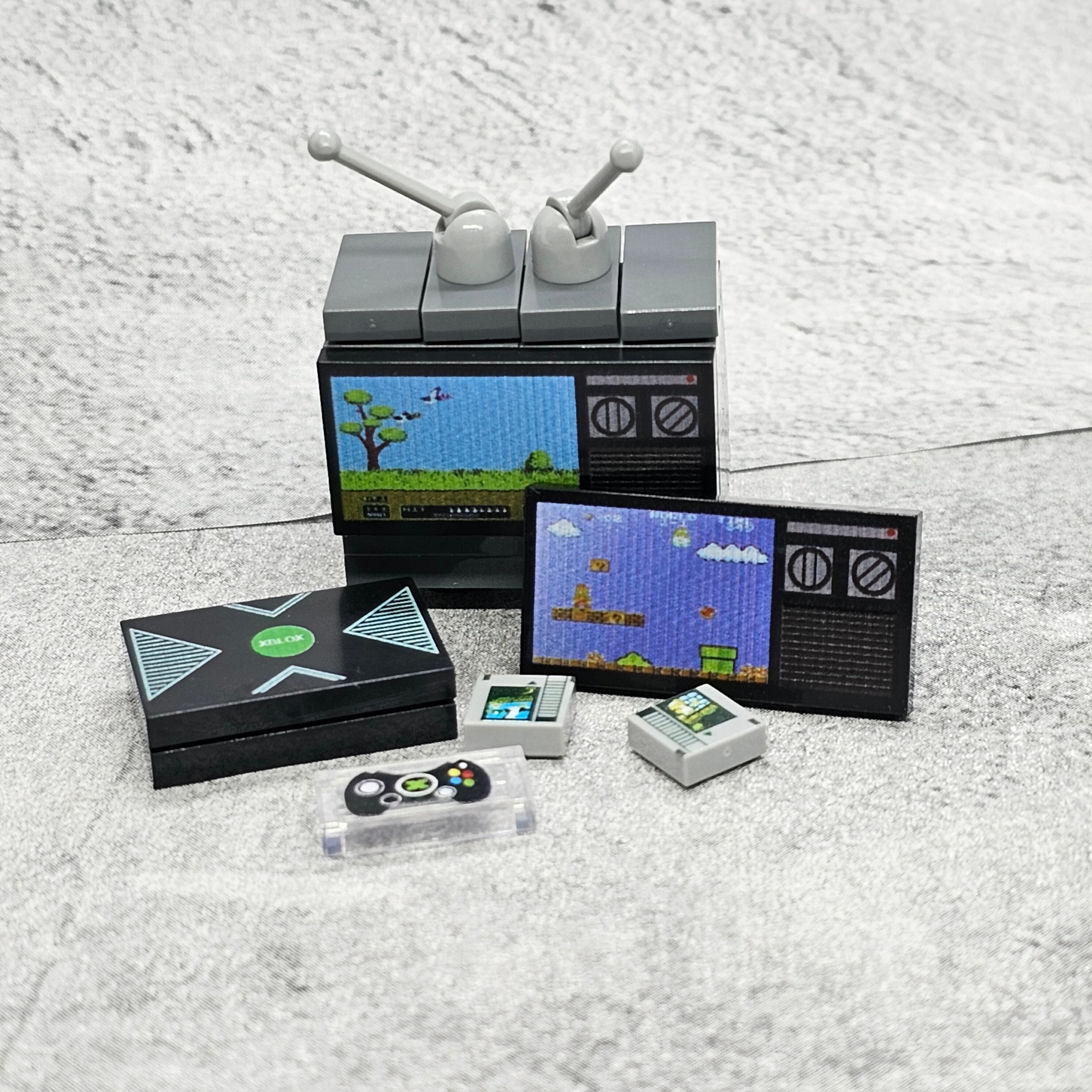 Custom Blocks Video Game Console Set for Minifigures | Cond03 ...