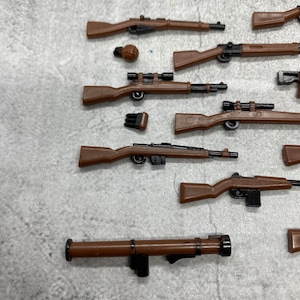 Multipack Custom WW2 Gun set lot for Minifigures | gc1ww2b | Minifigure NOT Included Blocks Compatible image 4