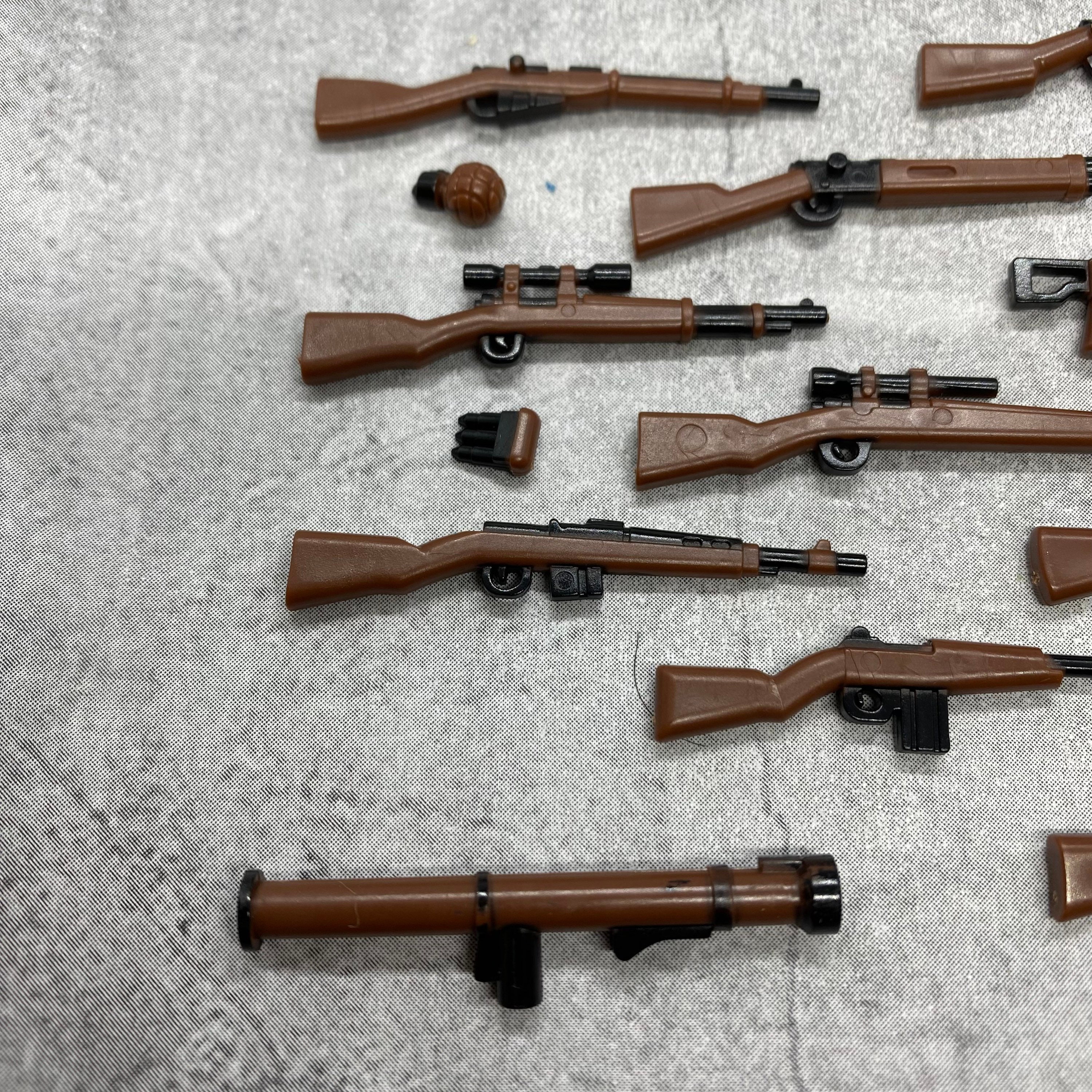 Multipack Custom WW2 Gun Set Lot for Minifigures | Gc1ww2b