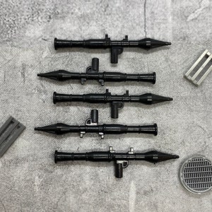 5-pack Custom Rpg-7 Rocket Launcher lot for lego Minifigures | A15076 |  Minifigure NOT INCLUDED Blocks Compatible weapons accessories