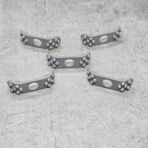 5-pack Light Gray Spikey Shoulder Armor lot for Minifigures | gt6gsa22 |  Minifigure NOT Included Blocks Compatible