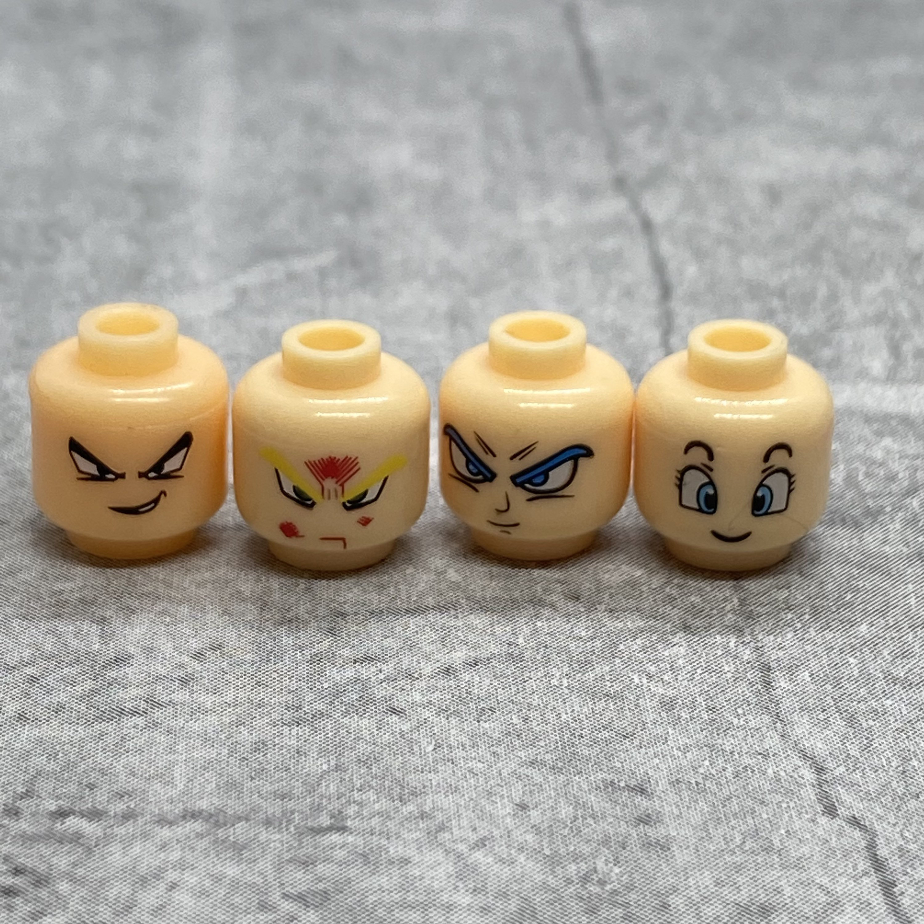 12x Custom Anime Head Set for Lego Minifigures cond01 Minifigure NOT  Included Blocks Compatible Accessories 