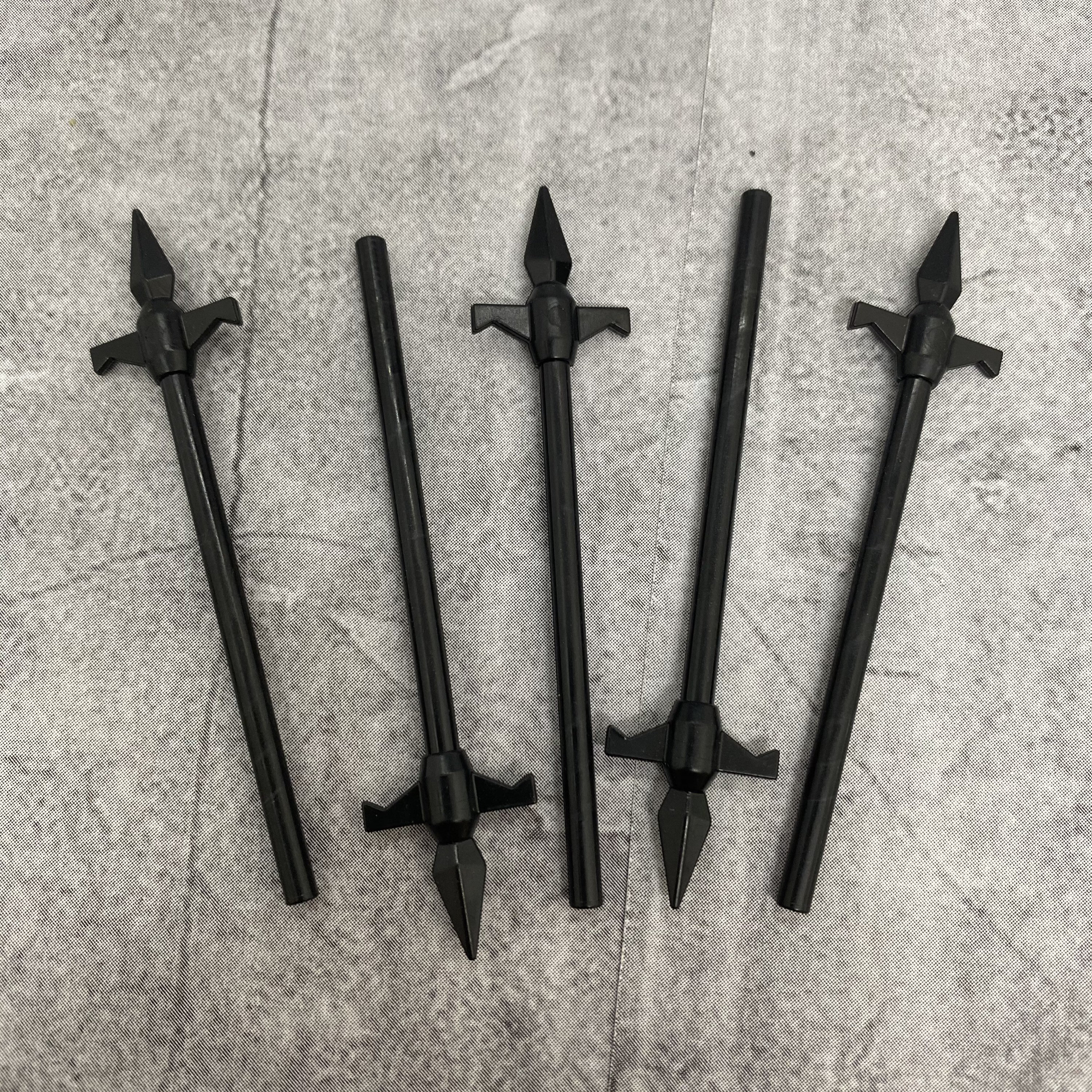 5-pack Cross Spear Black Lot for Minifigures | B70976 | Minifigure