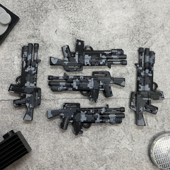 5-pack Custom M16 W/ M203 Rifle Urban Camo Lot for Minifigures | Etsy