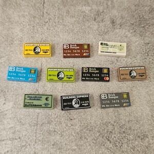 Kundenspezifische Kreditkarten-Block-Kacheln Lot für Minifiguren | b1ccds |  Minifiguren NICHT Enthalten | Währung-Kreditkarten-Bankschecküberprüfung