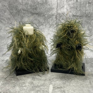 2-pack Custom Ghillie Suit (Green Foliage) lot for lego Minifigures | B20218 |  Minifigure NOT Included Blocks Compatible