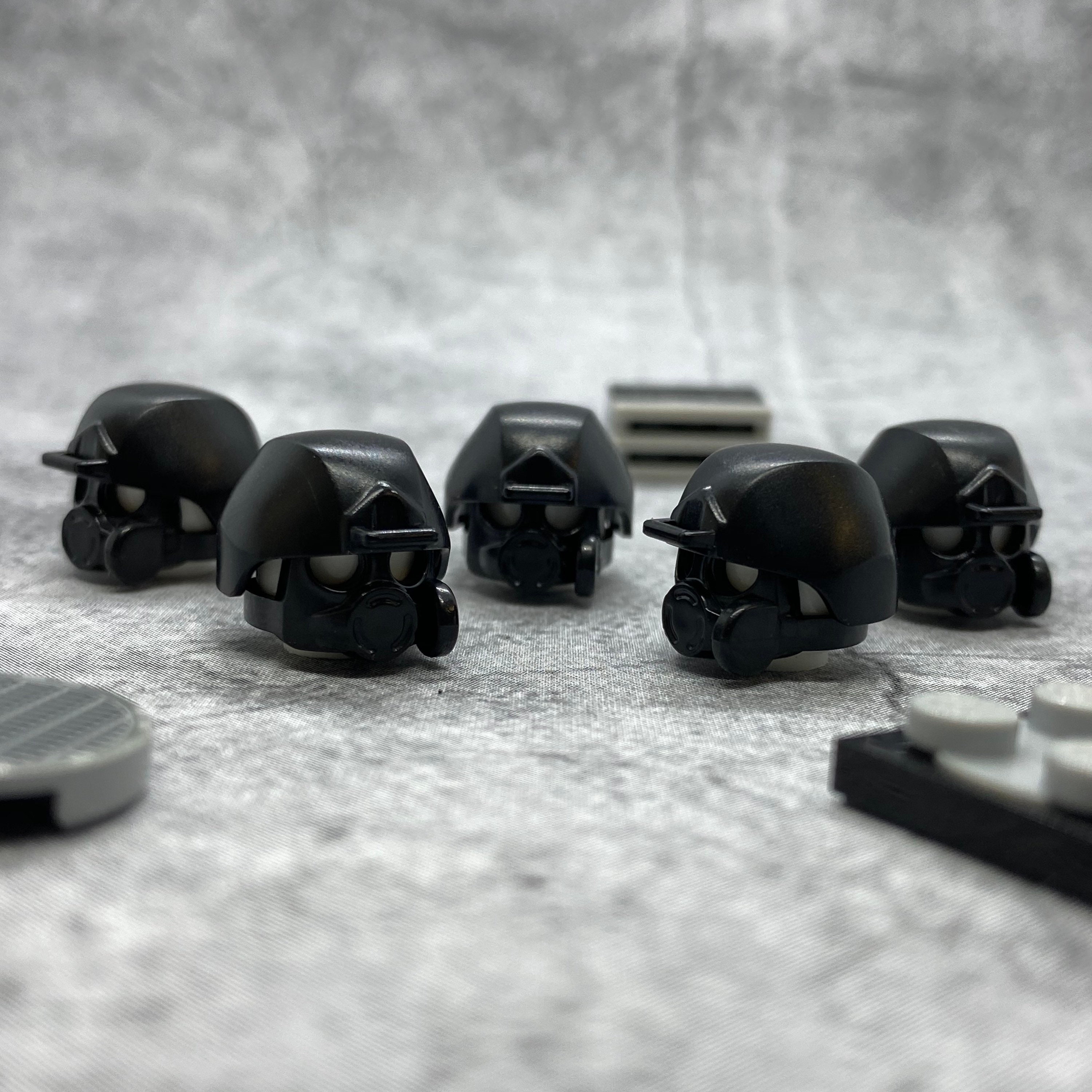 ミニフィギュア用カスタムS10ガスマスク（ヘルメット付き）5個パック