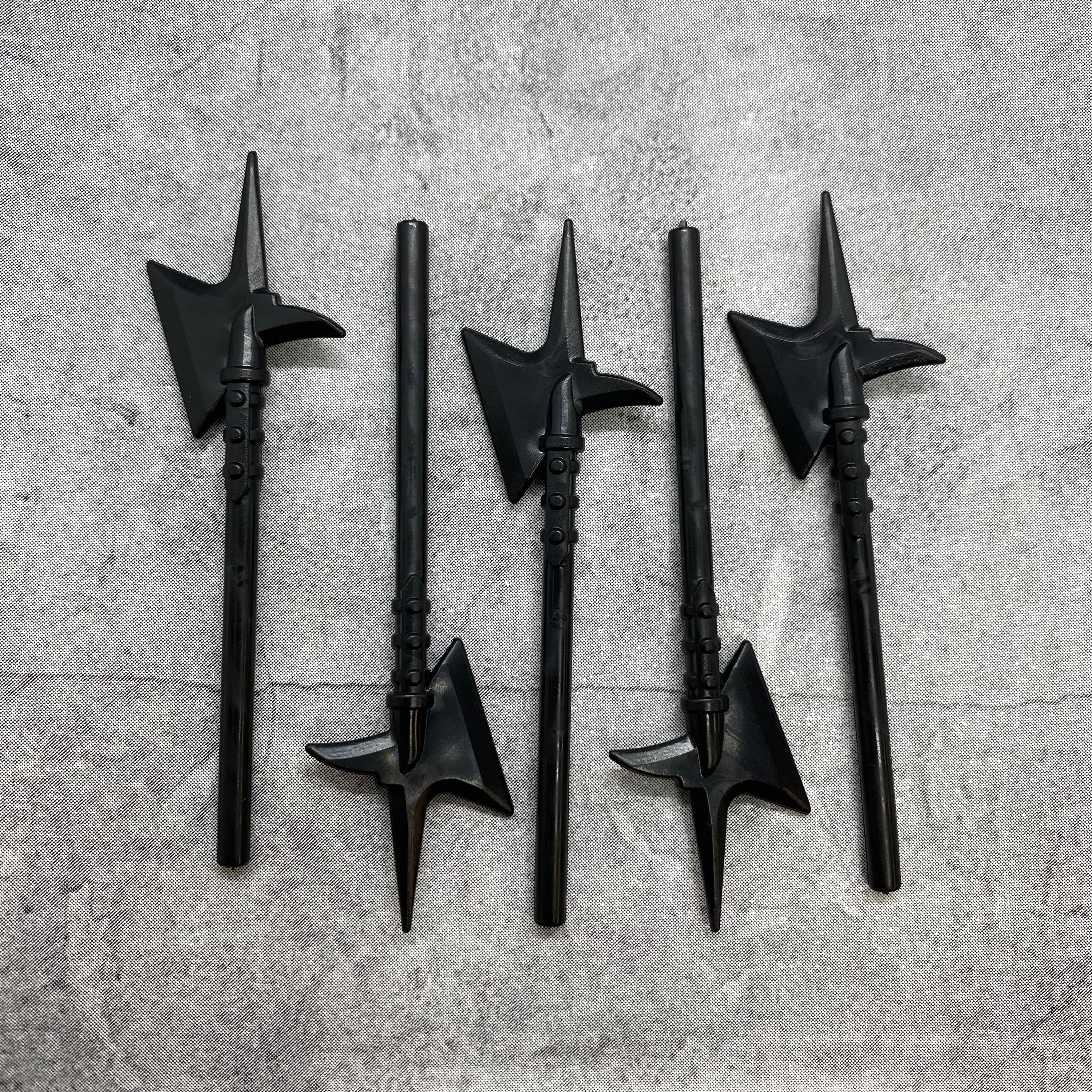 5-pack Custom Halberd Black Lot for Minifigures | Gb15951 | Axe