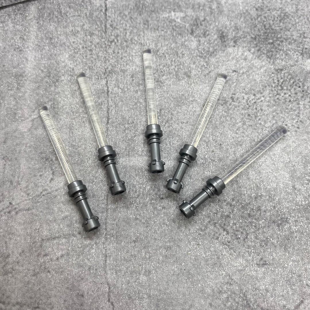 5-pack Custom Translucent Clear Light Saber Lot for Minifigures ...