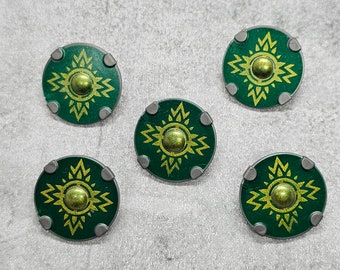 5-pack Rohan Shield lot for lego Minifigures | gc3b444 |  Minifigure NOT Included Blocks Compatible eomer plainsman rohirrim
