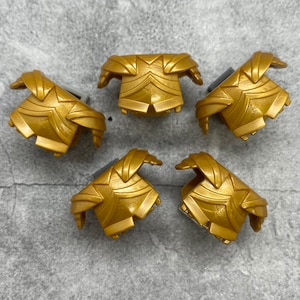 Custom Knight Armor Gold lot for Minifigures | A90899 |  Minifigure NOT Included Blocks Compatible