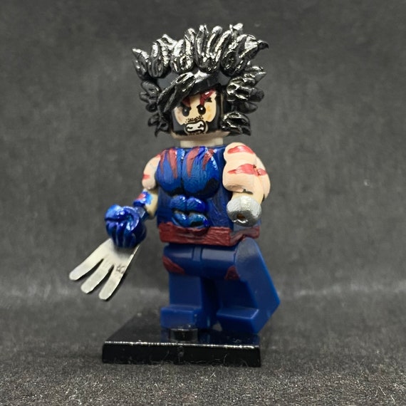 Lego Wolverine minifigure Custom 100% Authentic Genuine LEGO parts. NEW!  See Pic