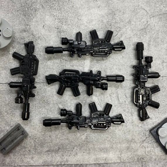 5 pack Custom Gun Modded M4 T1 Assault Rifle Lot for Lego