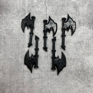 Custom Orc Axe lot for Minifigures | C6f019 |  Minifigure NOT Included Blocks Compatible accessories hellscream Warcraft