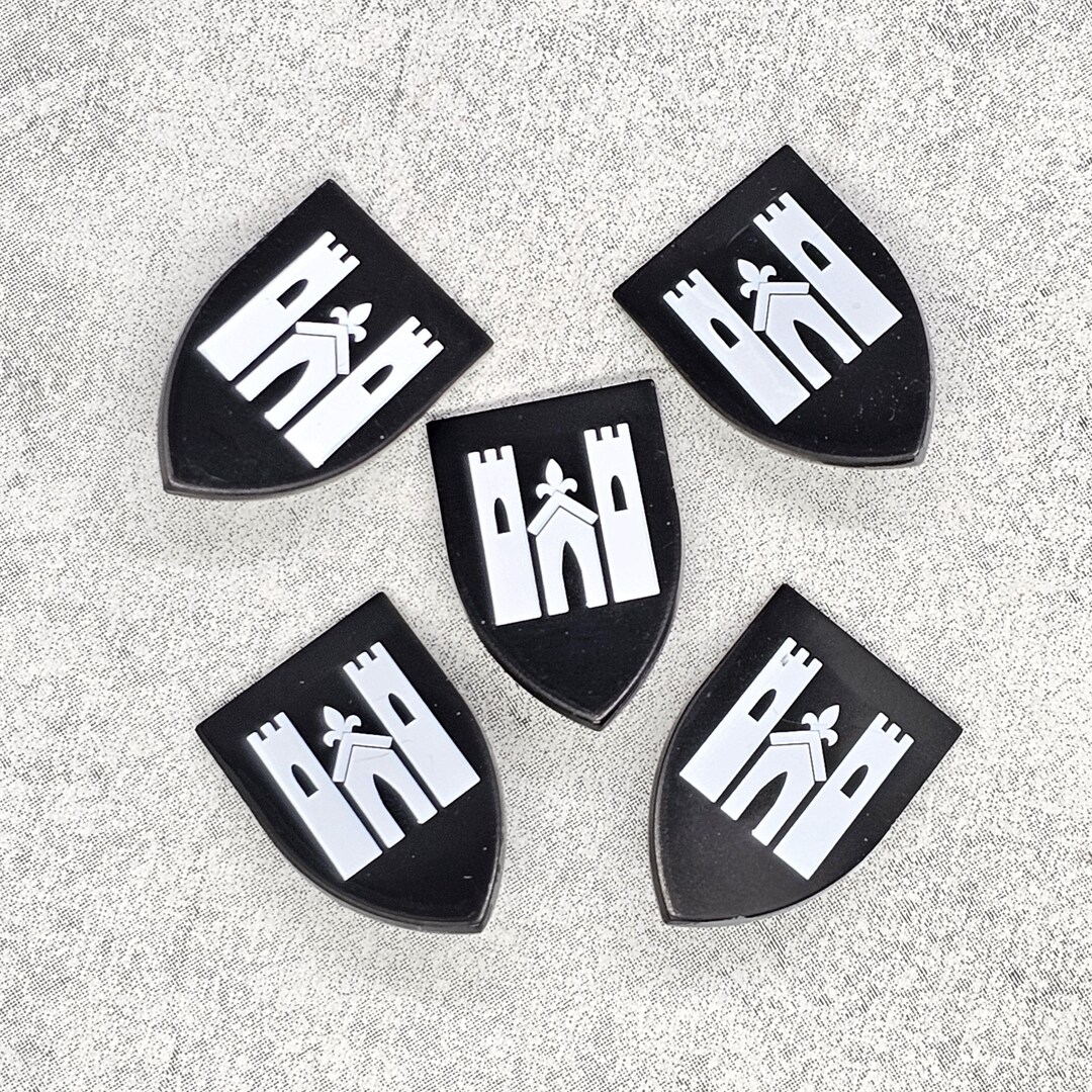 5-pack Custom Castle Shield Lot for Lego Minifigures | C3cst6 Knight ...