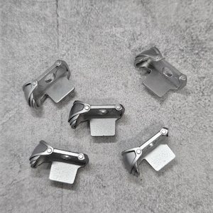 5-pack Silver Shoulder Armor lot for Minifigures | gt6SA32 |  Minifigure NOT Included Blocks Compatible