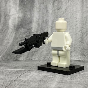 5-pack Custom Sci-fi Rifle w/ Bayonet lot for Minifigures | A80205 Rifle | Minifigure NOT INCLUDED Blocks Compatible image 2