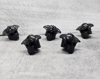 5-pack Custom Knight Helmet Black Easterling lot for Minifigures | gb4b485 lotr |  Minifigure NOT Included Blocks Compatible