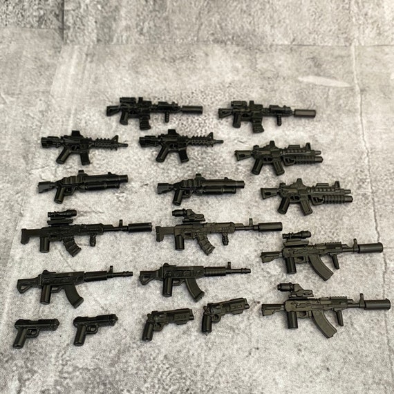 Modern Warfare 86pcs Multi pack Lot for Lego Minifigures Weapons Accessories Machine Guns Armor BX2577 Minifigure NOT Included Etsy