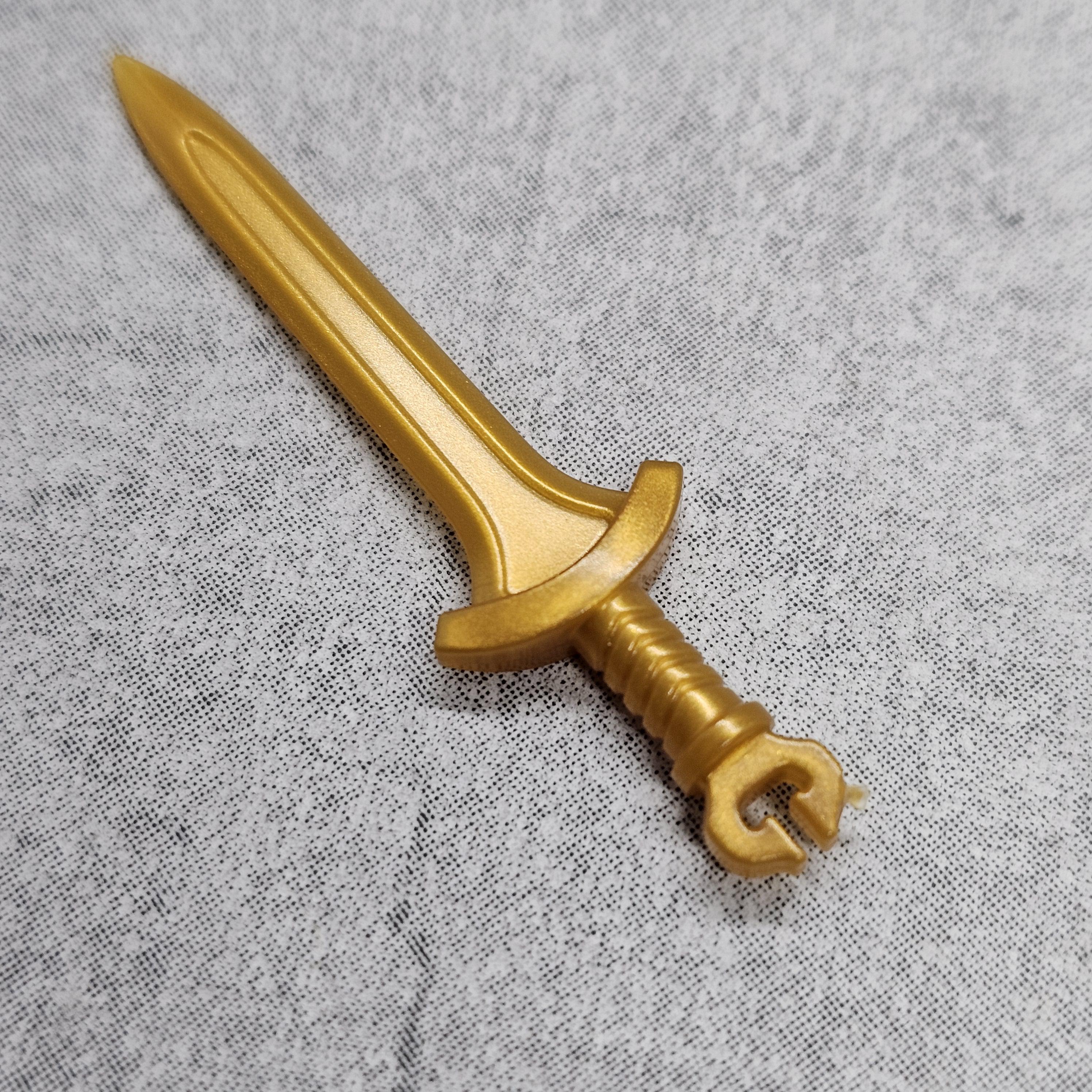 5-pack Fantasy Sword Golden Yellow Lot for Lego Minifigures